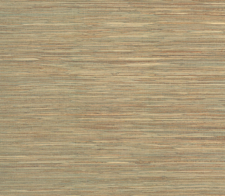 Raw Jute Green Wallpaper by York Wallcoverings Grasscloth Resource Library Covers about 72 square feet 36-in by 24-ft long roll Unpasted 0 - Fabric Carolina -