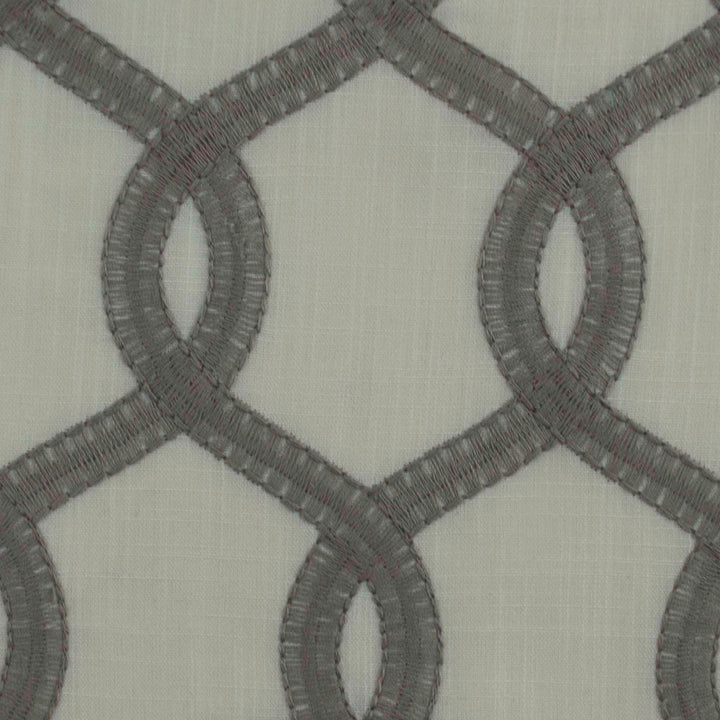 Nantucket Gray by Europatex Fabric Nantucket 100% Polyester 8.5" H, 4" V 55.00 inches - Fabric Carolina -
