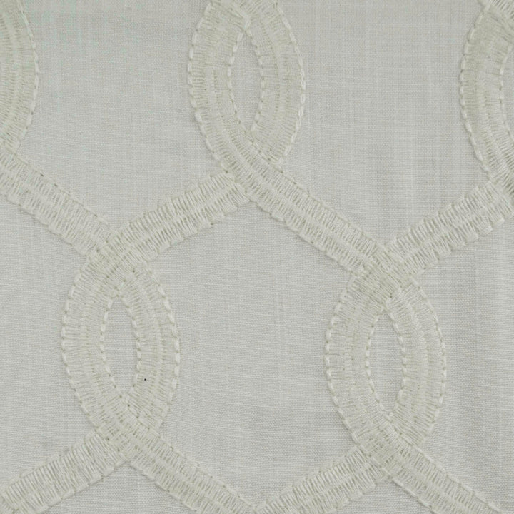 Nantucket White by Europatex Fabric Nantucket 100% Polyester 8.5" H, 4" V 55.00 inches - Fabric Carolina -