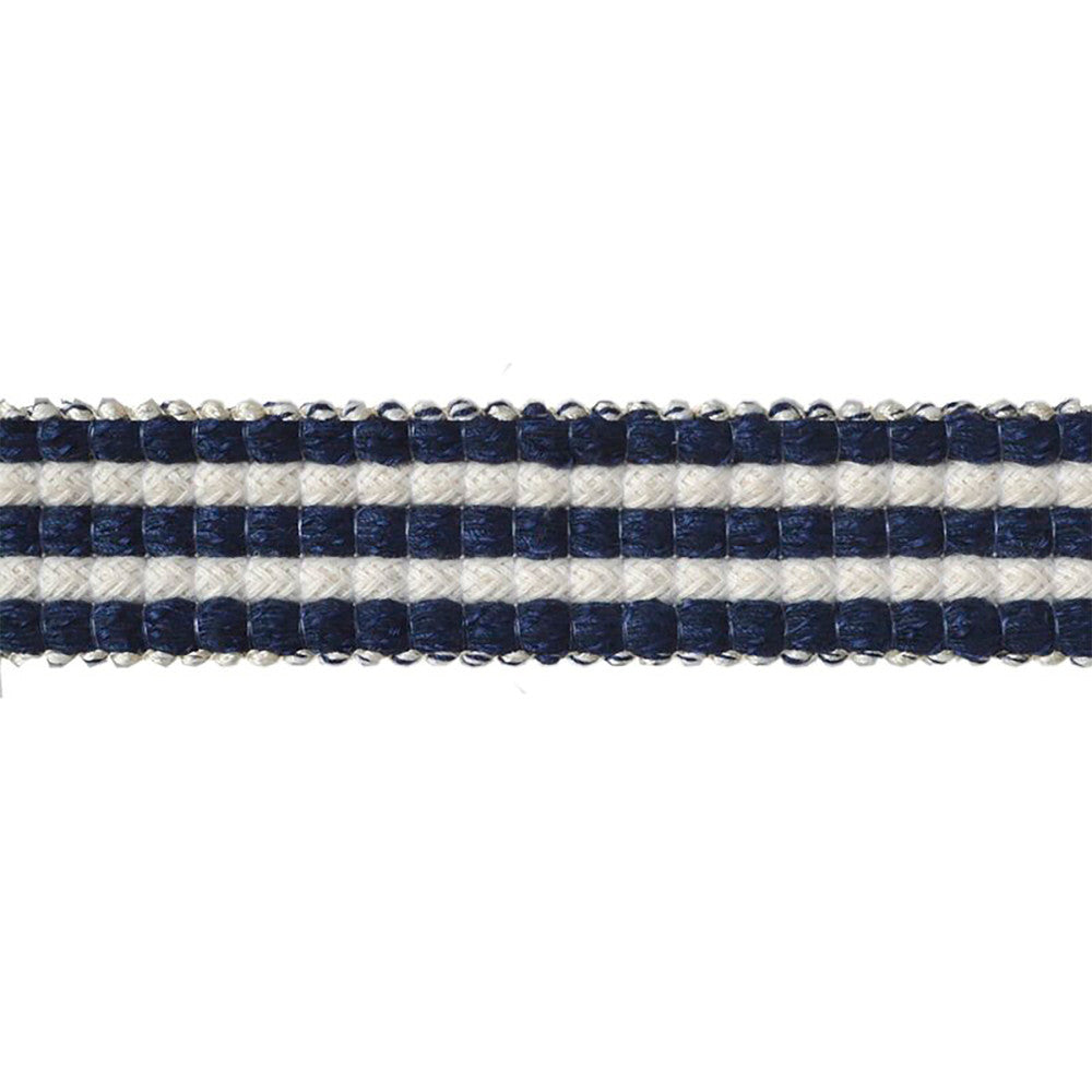Rebellious Navy by Europatex Fabric Yarn Palette 50% Viscose, 50% Cotton 1.25 inches - Fabric Carolina -
