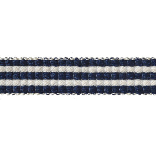 Rebellious - Navy by Europatex Fabric Yarn Palette 50% Viscose / 50% Cotton China See Sample Horizontal: N/A and Vertical: N/A 1.25 inches  - Fabric Carolina -