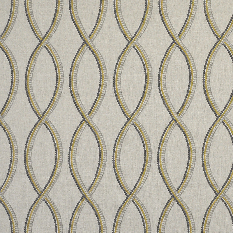 On Track # 529 Solar by Maxwell Fabric COLOR THEORY-VOL.II FOOL'S GOLD 25% COTTON 25% LINEN
25% VISCOSE 25% POLY INDIA </p><p>Repeat: Horizontal: H-10.6 and Vertical: V-9.4 56.5" - Fabric Carolina -
