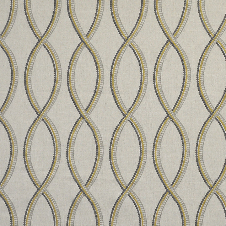 On Track # 529 Solar by Maxwell Fabric COLOR THEORY-VOL.II FOOL'S GOLD 25% COTTON 25% LINEN
25% VISCOSE 25% POLY INDIA </p><p>Repeat: Horizontal: H-10.6 and Vertical: V-9.4 56.5" - Fabric Carolina -