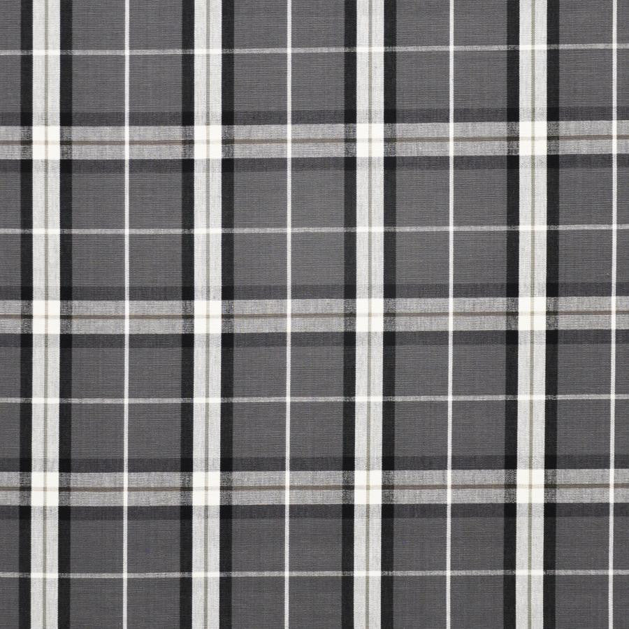 Oban # 433 Dalmatian by Maxwell Fabric Menswear-Plaids & Checks 100% COTTON INDIA V-5.25" H-5.25" 54" - Fabric Carolina -