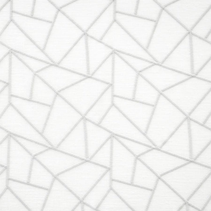 Olympus # 501 Zinc by Maxwell Fabric Sheer Paths 100% POLYESTER TURKEY V-7" H-8.25" 118" EMB. WIDTH 107" - Fabric Carolina -
