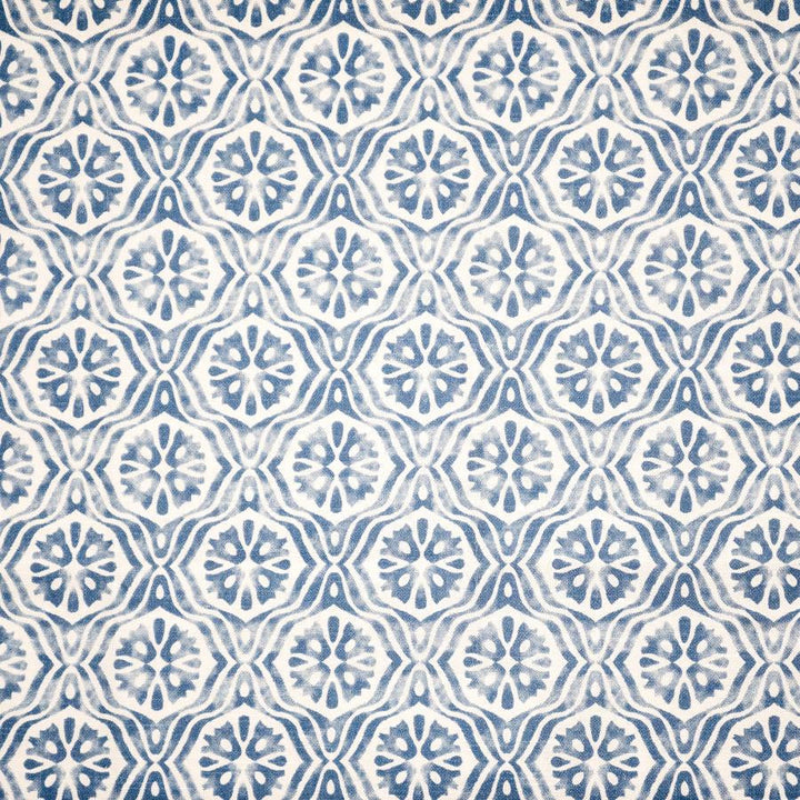 Orvieto # 109 Danube by Maxwell Designer Fabric Color Theory-Vol. Ix Pacific 100% COTTON SPAIN V-3.8" H-3.7" 55" - Swanky Fabrics -