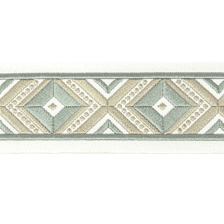 Dimensions Tape 1 Seaglass by Stout Trim Stout Trim Dimensions Tape 1 SeaglassTrim Stitched Up Trim 100%Cot %Bemb India </p><p>Repeat: H: 2.5, V: 3 2.5 in - Fabric Carolina -