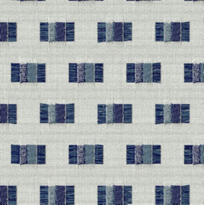 Oakmont Indigo Mix by Norbar Fabric INSIDE OUT 100% SOLUTION DYED POLYESTER CHINA 2 1/2"V 1 3/4"H 54 - Fabric Carolina -