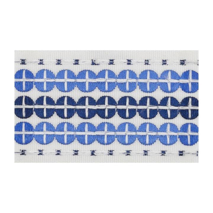 Oberlin Tape 6 Sapphire by Stout Designer Trim SMALL WONDERS TRIM 100%POL CHINA CATB 117-2013 LIGHTFASTNESS-AATCC TM 16 (1500 HOURS) WYZENBEEK 24 000 DOUBLE RUB WEAR TEST (HEAVY DUTY) Horizontal: 0.375 and Vertical: 0.000 2.38 in - Swanky Fabrics -