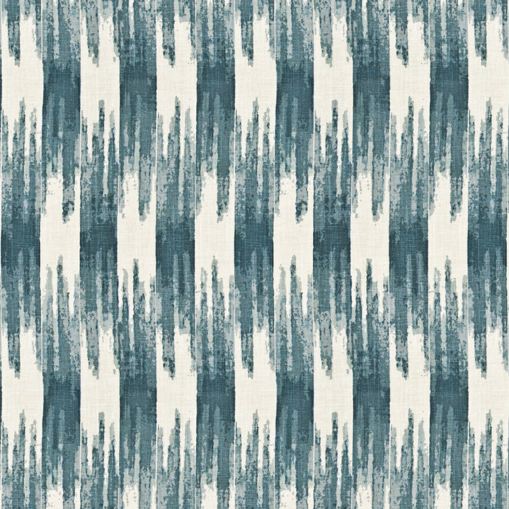 Oblique 1 Denim by Aoc Fabric COMFORTABLE LIVING AZURE/LAKE 70%COT 25%POL 5%LIN INDIA Horizontal: 8.875 and Vertical: 11.875 54 in - Fabric Carolina -