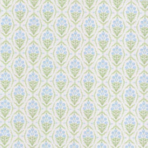 Odell Blue Green by Norbar Fabric ROMANCE 100% COTTON INDIA 4 3/8"V 4 1/2"H 55" - Fabric Carolina -