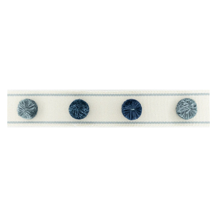 Odessa Tape 4 Denim by Stout Trim Stout Trim Odessa Tape 4 DenimTrim NEW TRADITIONS TRIM 94%SVI 6%POL CHINA </p><p>Repeat: H: 5.500, V: 0.000 1.25 in - Fabric Carolina -