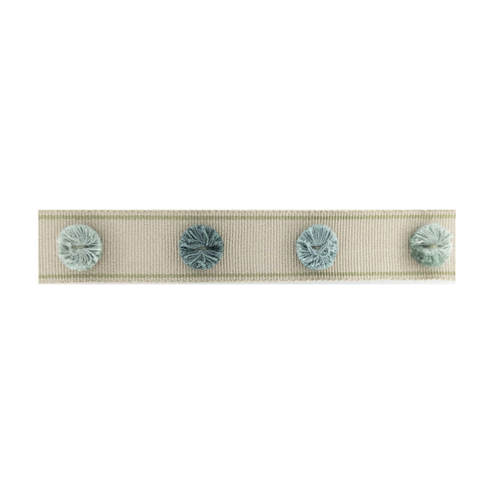 Odessa Tape 6 Seaglass by Stout Trim Stout Trim Odessa Tape 6 SeaglassTrim NEW TRADITIONS TRIM 94%SVI 6%POL CHINA </p><p>Repeat: H: 5.500, V: 0.000 1.25 in - Fabric Carolina -