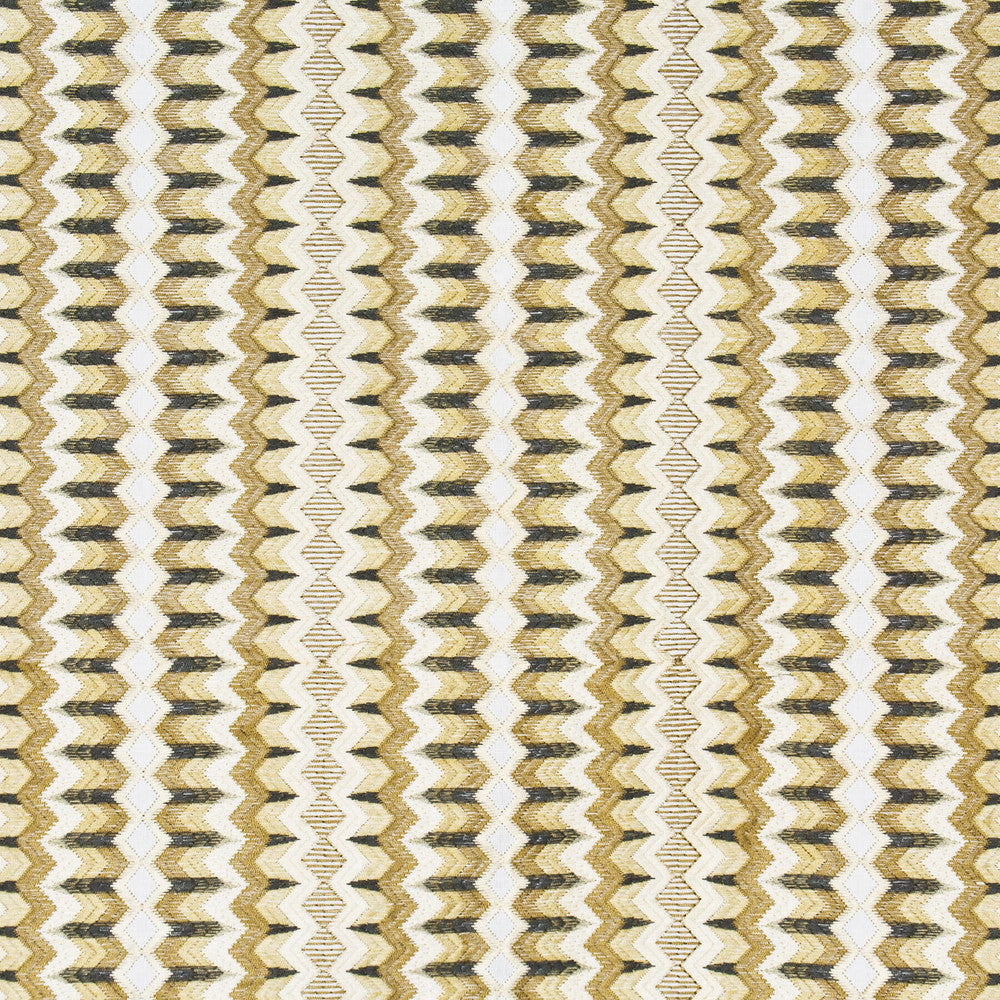 Offpeak 2 Sandstone by Stout Fabric Rainbow Library Toast/Driftwood 40% Cotton 60% Linen Embroidery INDIA Horizontal: 12.75 and Vertical: 15.75 51.12 in - Fabric Carolina -