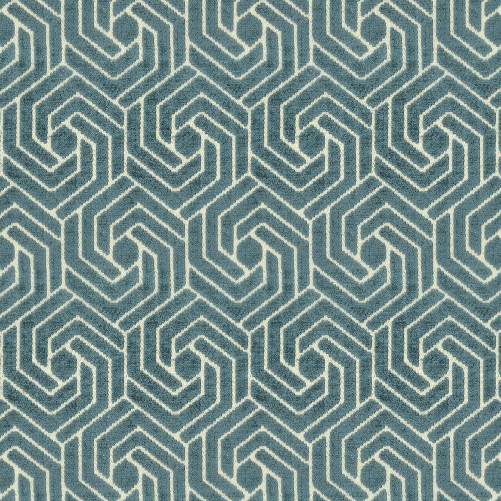 Offri 4 Teal by Stout Fabric RAINBOW LIBRARY SPRAY/SHORELINE 61%SVI 24%POL 15%COT INDIA WYZENBEEK 50 000 DOUBLE RUB WEAR TEST (HEAVY DUTY) Horizontal: 3.125 and Vertical: 5.875 54 in - Fabric Carolina -