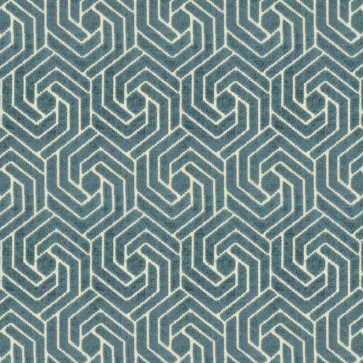 Offri 4 Teal by Stout Fabric RAINBOW LIBRARY SPRAY/SHORELINE 61%SVI 24%POL 15%COT INDIA WYZENBEEK 50 000 DOUBLE RUB WEAR TEST (HEAVY DUTY) Horizontal: 3.125 and Vertical: 5.875 54 in - Fabric Carolina -