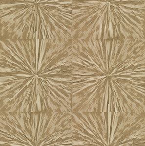 Squareburst Gold Wallpaper by Antonina Vella