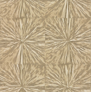 Squareburst Light Gold Wallpaper by Antonina Vella