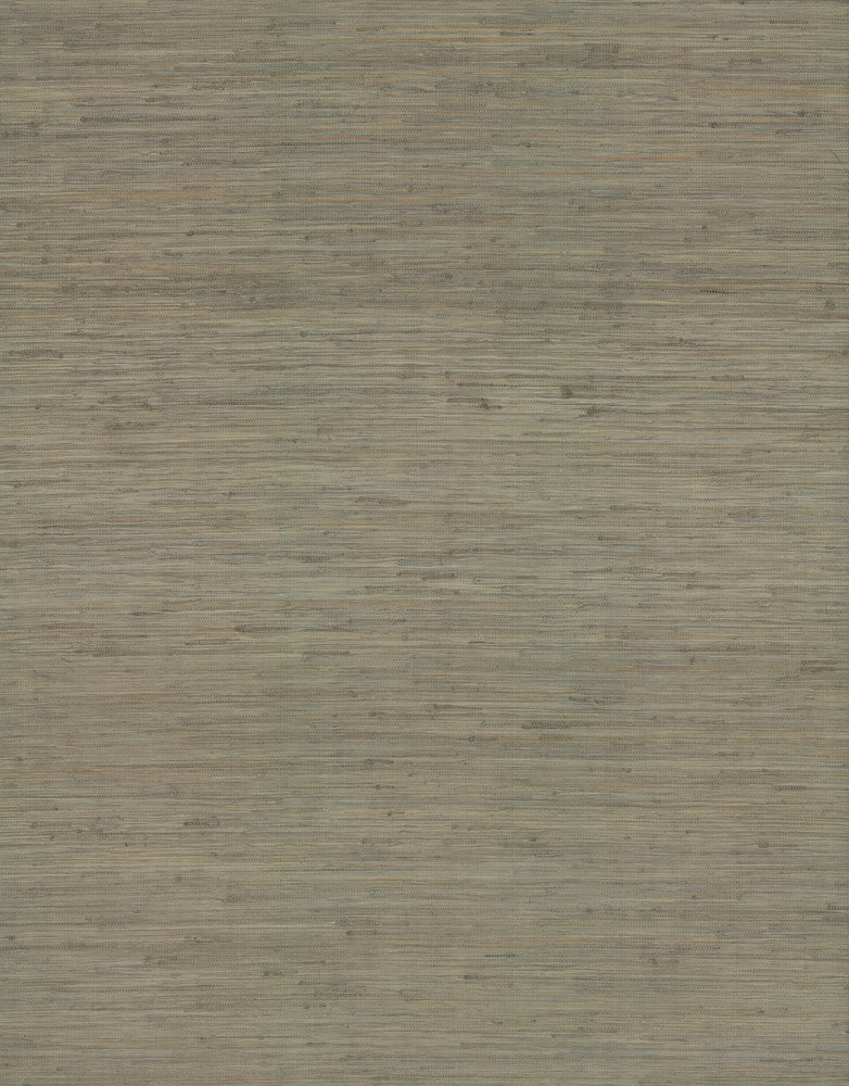 Threaded Jute Green Wallpaper by Ronald Redding Traveler Covers about 72 square feet 36-in by 24-ft long roll Unpasted 0 - Fabric Carolina -