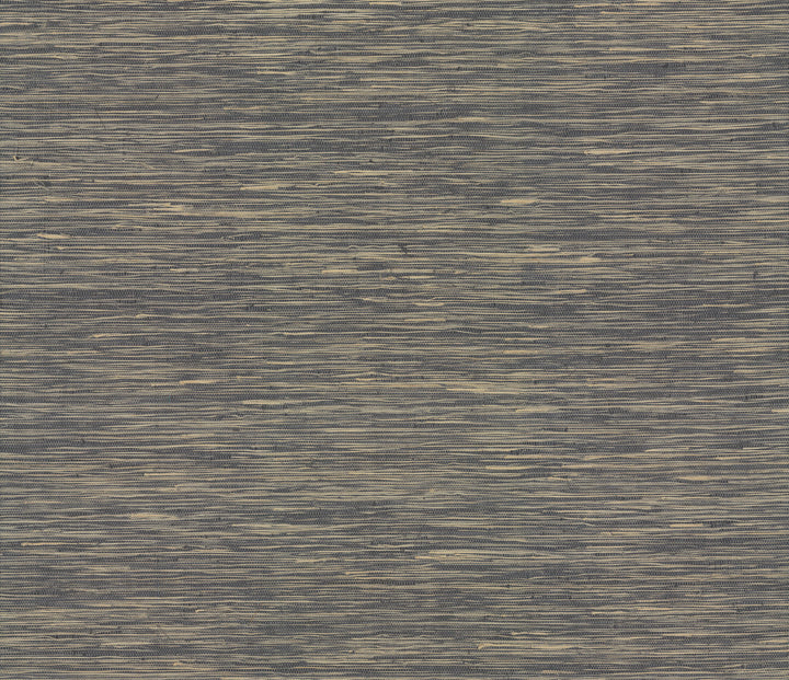 Threaded Jute Navy Wallpaper by Ronald Redding Traveler Covers about 72 square feet 36-in by 24-ft long roll Unpasted 0 - Fabric Carolina -