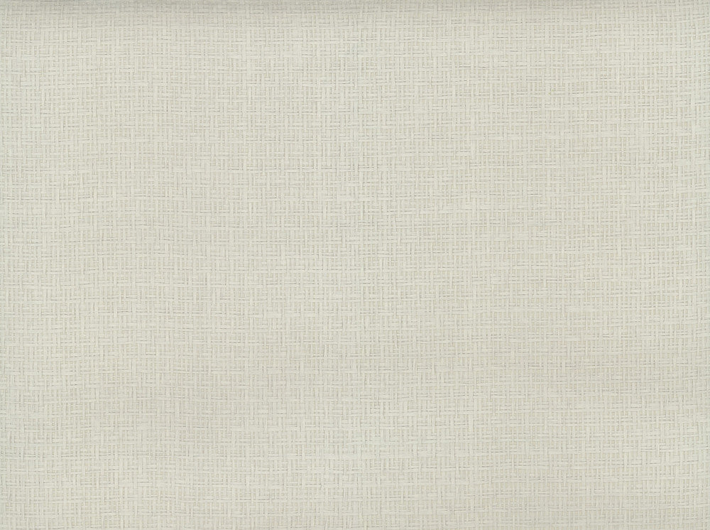 Tatami Weave Pale Grey Wallpaper by Ronald Redding Grasscloth & Natural Resource Covers about 72 square feet 36-in by 24-ft long roll Unpasted 0 - Fabric Carolina -