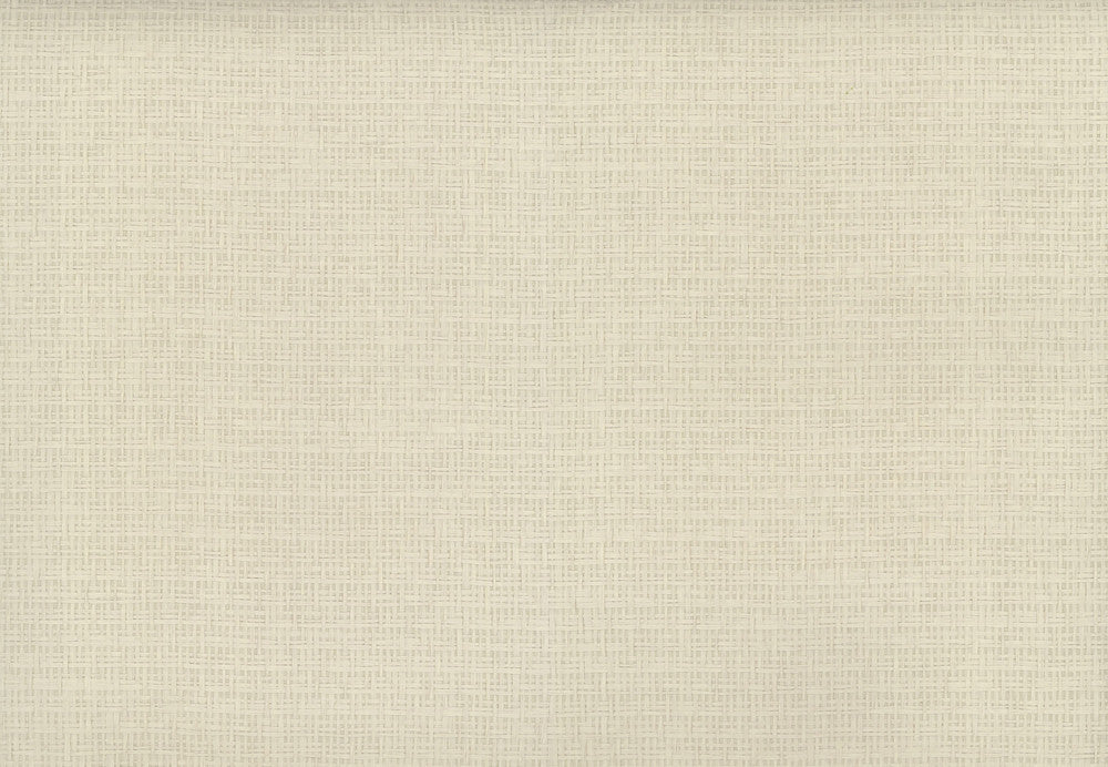 Tatami Weave Natural Cream Wallpaper by Ronald Redding Grasscloth & Natural Resource Covers about 72 square feet 36-in by 24-ft long roll Unpasted 0 - Fabric Carolina -