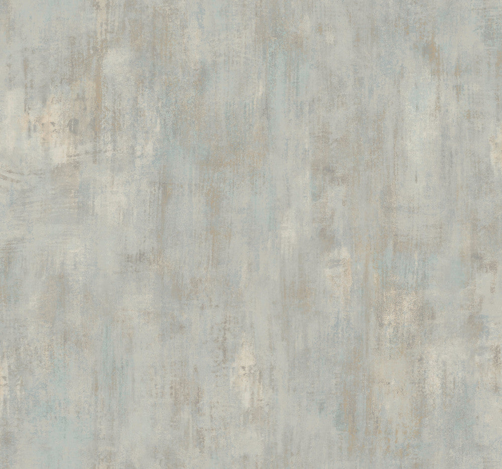 Conrete Patina Blue Wallpaper by Antonina Vella Antonina Vella Elegant Earth Covers about 60.8 square feet 27-in by 27-ft long roll Unpasted 25.25 - Fabric Carolina -