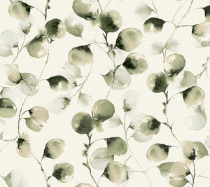 Eucalyptus Trail Green Wallpaper by Antonina Vella