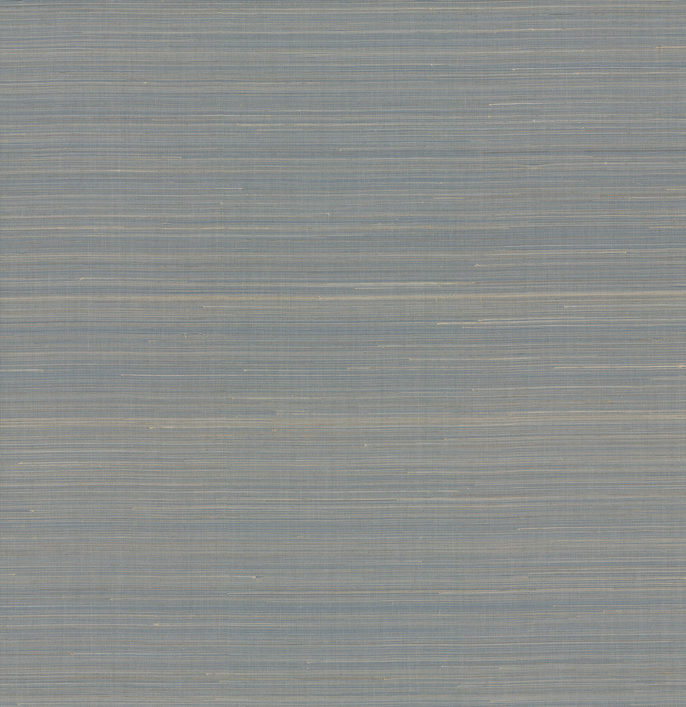 Abaca Weave Blue Wallpaper by Antonina Vella Antonina Vella Elegant Earth Covers about 72 square feet 36-in by 24-ft long roll Unpasted 0 - Fabric Carolina -