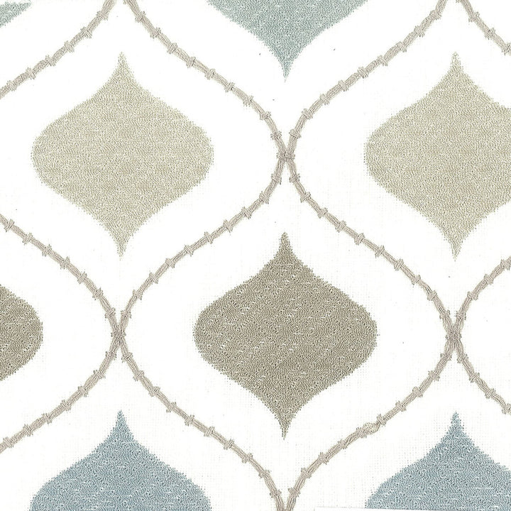 Ogee 1 Mineral by Stout Fabric RAINBOW LIBRARY OPAL/PEACOCK 63%POL 37%COT %PEMB INDIA FLAME RETARDANT-U.F.A.C. CLASS 1 Horizontal: 4.25 and Vertical: 9.25 52 in - Fabric Carolina -