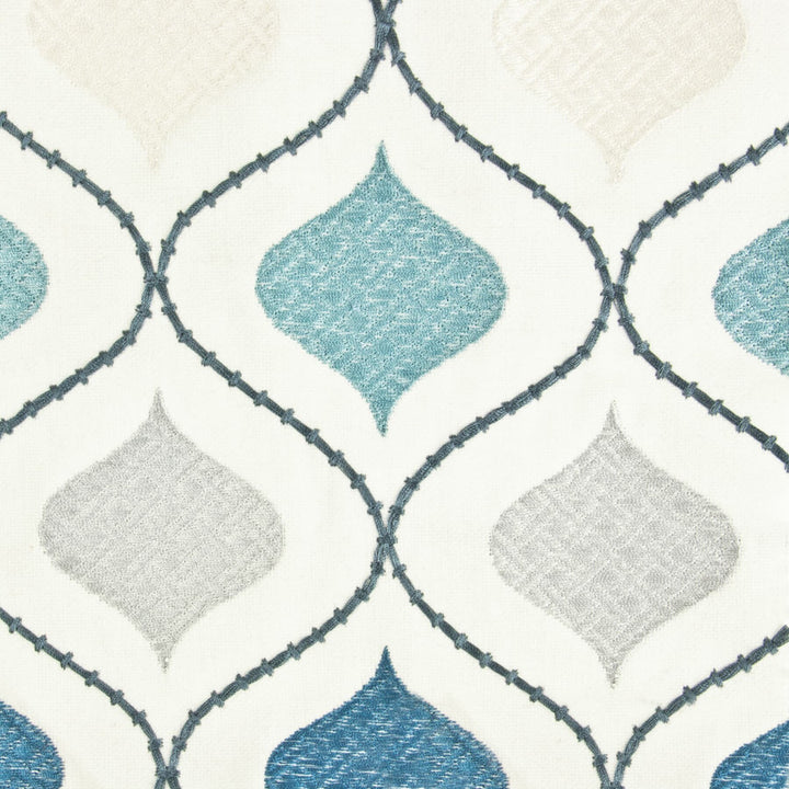 Ogee 3 Pacific by Stout Fabric RAINBOW LIBRARY BLUEBERRY/DENIM 63%POL 37%COT %PEMB INDIA Horizontal: 4.250 and Vertical: 9.250 52 in - Fabric Carolina -