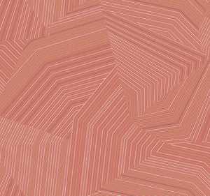 Dotted Maze Desert Red Wallpaper by York Wallcoverings