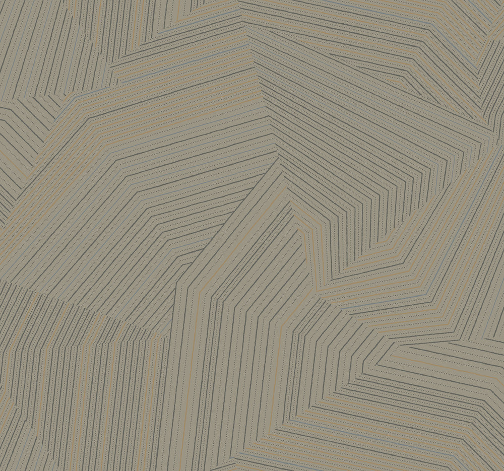 Dotted Maze Glint Wallpaper by York Wallcoverings New Origins Covers about 60.8 square feet 27-in by 27-ft long roll Unpasted 25.25 - Fabric Carolina -