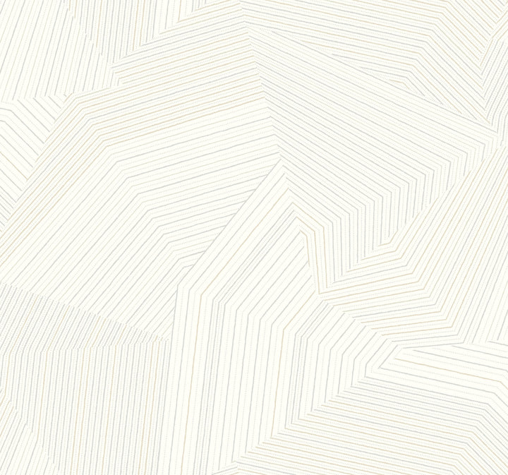 Dotted Maze White Wallpaper by York Wallcoverings New Origins Covers about 60.8 square feet 27-in by 27-ft long roll Unpasted 25.25 - Fabric Carolina -