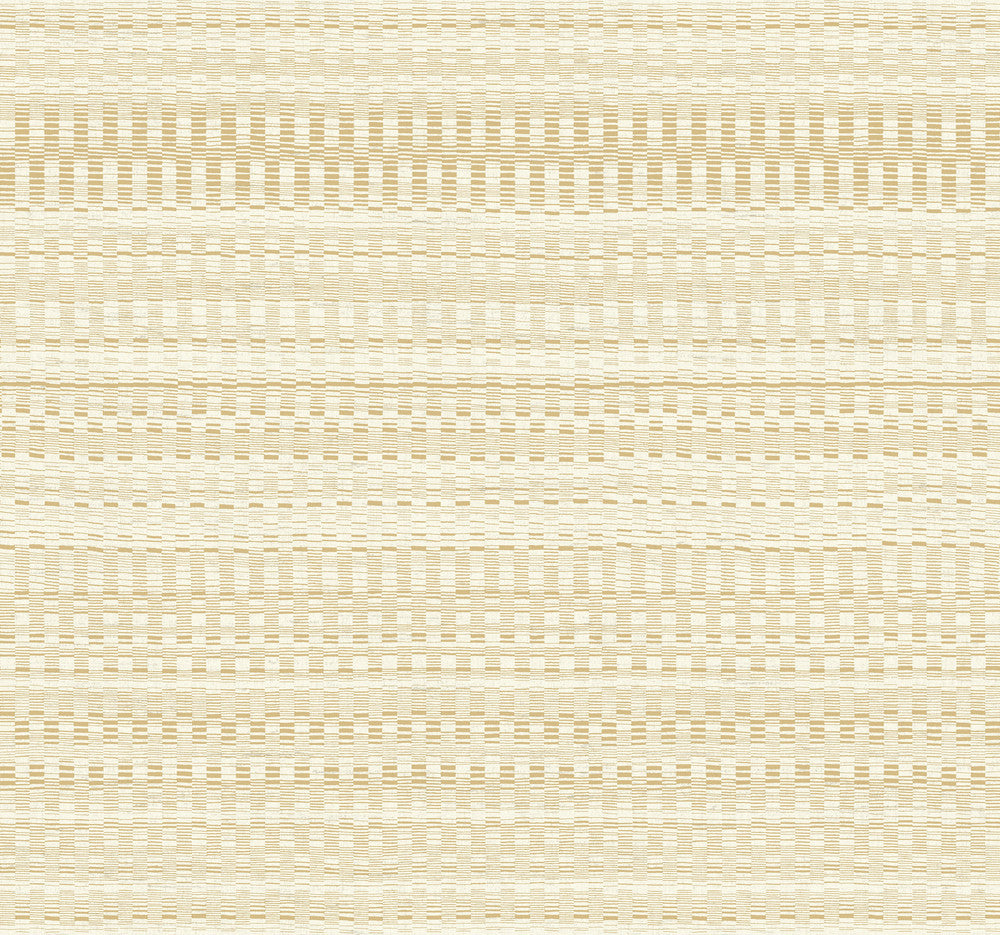 Tapestry Stitch Mustard Wallpaper by York Wallcoverings New Origins Covers about 60.8 square feet 27-in by 27-ft long roll Unpasted 25.25 - Fabric Carolina -