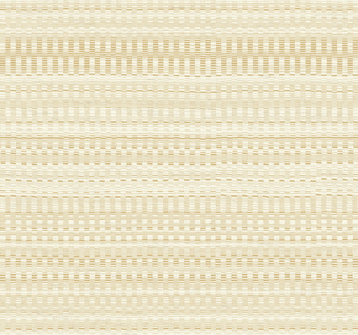 Tapestry Stitch Mustard Wallpaper by York Wallcoverings New Origins Covers about 60.8 square feet 27-in by 27-ft long roll Unpasted 25.25 - Fabric Carolina -