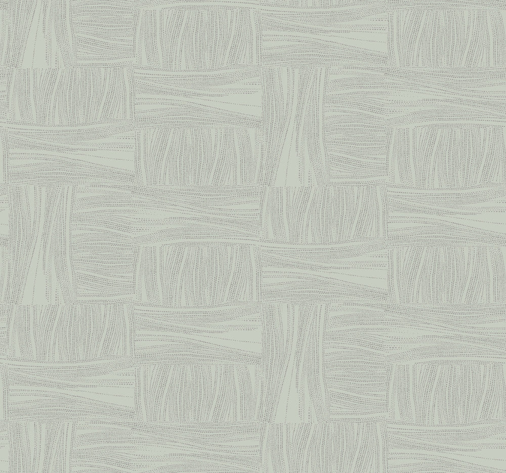 Wicker Dot Sage Wallpaper by York Wallcoverings New Origins Covers about 60.8 square feet 27-in by 27-ft long roll Unpasted 25.25 - Fabric Carolina -