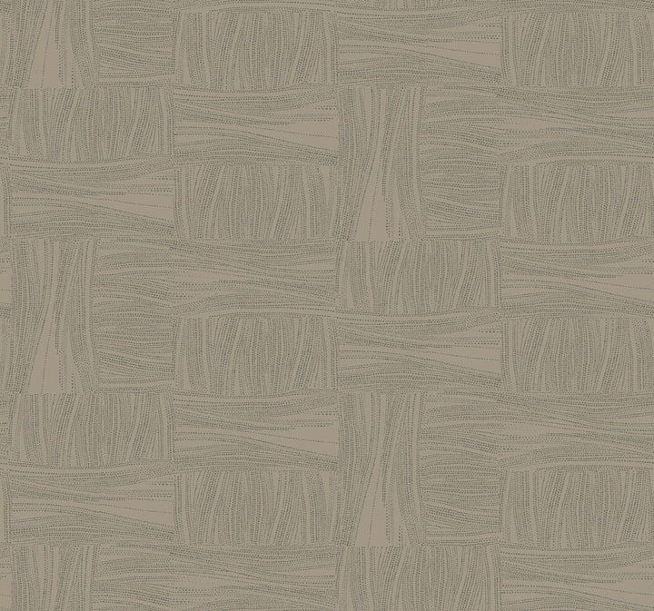 Wicker Dot Mocha Wallpaper by York Wallcoverings New Origins Covers about 60.8 square feet 27-in by 27-ft long roll Unpasted 25.25 - Fabric Carolina -