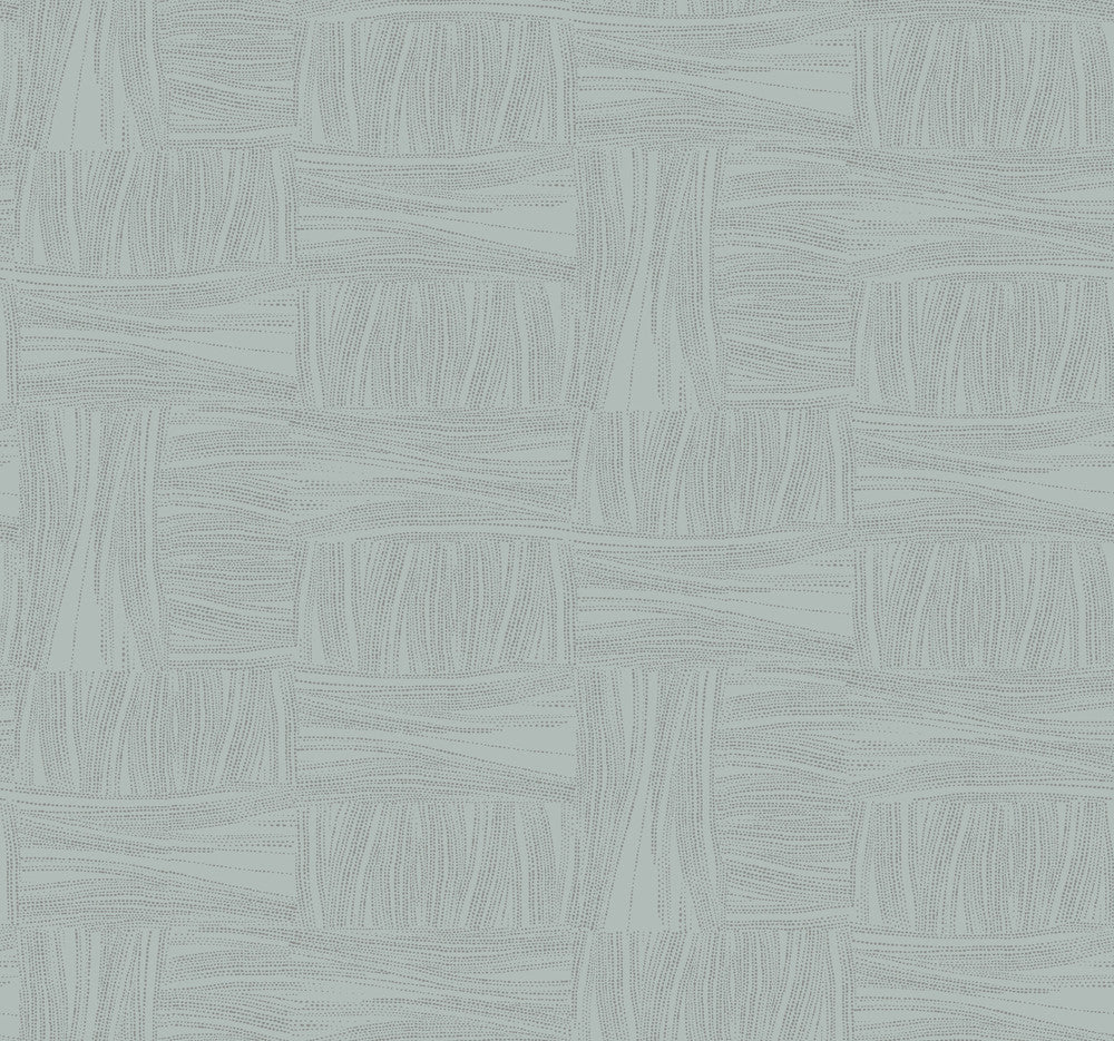 Wicker Dot Slate Blue Wallpaper by York Wallcoverings New Origins Covers about 60.8 square feet 27-in by 27-ft long roll Unpasted 25.25 - Fabric Carolina -