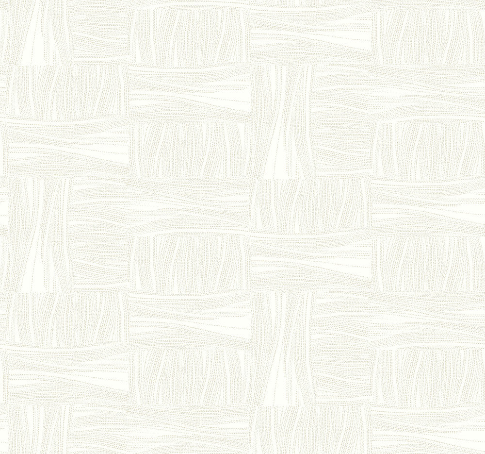 Wicker Dot Ivory Wallpaper by York Wallcoverings New Origins Covers about 60.8 square feet 27-in by 27-ft long roll Unpasted 25.25 - Fabric Carolina -
