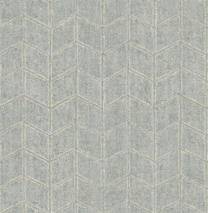 Flatiron Geometric Grey Sky Wallpaper by York Wallcoverings