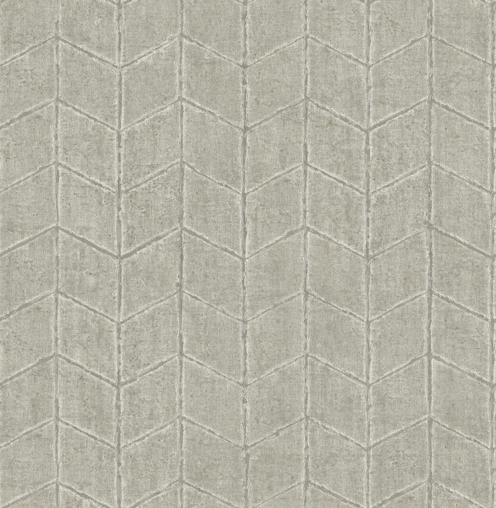 Flatiron Geometric Cement Wallpaper by York Wallcoverings New Origins Covers about 56.4 square feet 20.5-in by 33-ft long roll Unpasted 20.5 - Fabric Carolina -
