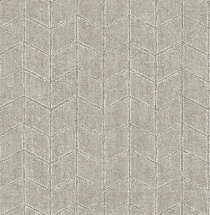 Flatiron Geometric Cement Wallpaper by York Wallcoverings New Origins Covers about 56.4 square feet 20.5-in by 33-ft long roll Unpasted 20.5 - Fabric Carolina -