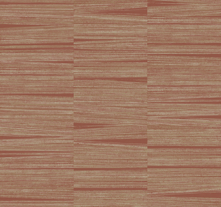 Line Stripe Brick Wallpaper by York Wallcoverings New Origins Covers about 60.8 square feet 27-in by 27-ft long roll Unpasted 25.25 - Fabric Carolina -
