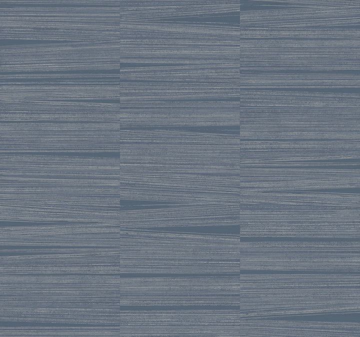 Line Stripe Indigo Wallpaper by York Wallcoverings New Origins Covers about 60.8 square feet 27-in by 27-ft long roll Unpasted 25.25 - Fabric Carolina -