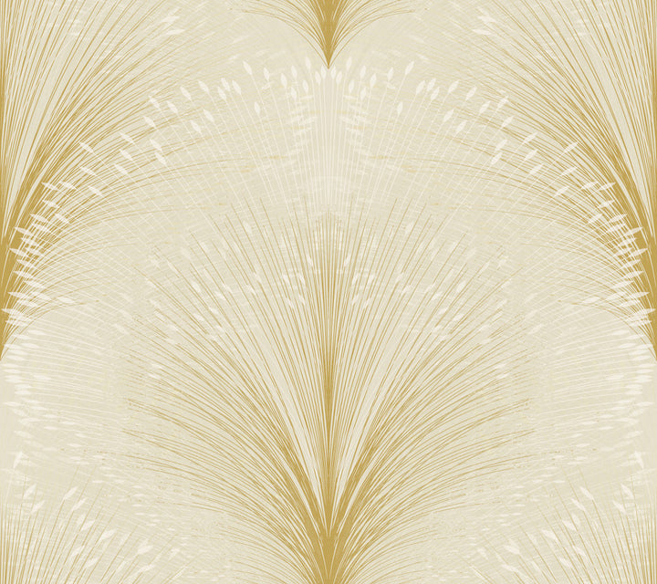 Papyrus Plume Beige Wallpaper by York Wallcoverings New Origins Covers about 60.8 square feet 27-in by 27-ft long roll Unpasted 24 - Fabric Carolina -