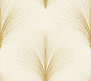 Papyrus Plume Ivory Wallpaper by York Wallcoverings
