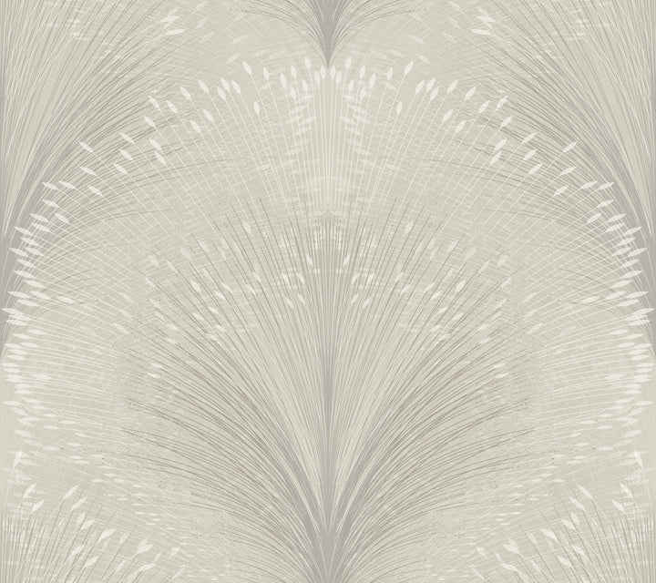 Papyrus Plume Grey Wallpaper by York Wallcoverings New Origins Covers about 60.8 square feet 27-in by 27-ft long roll Unpasted 24 - Fabric Carolina -