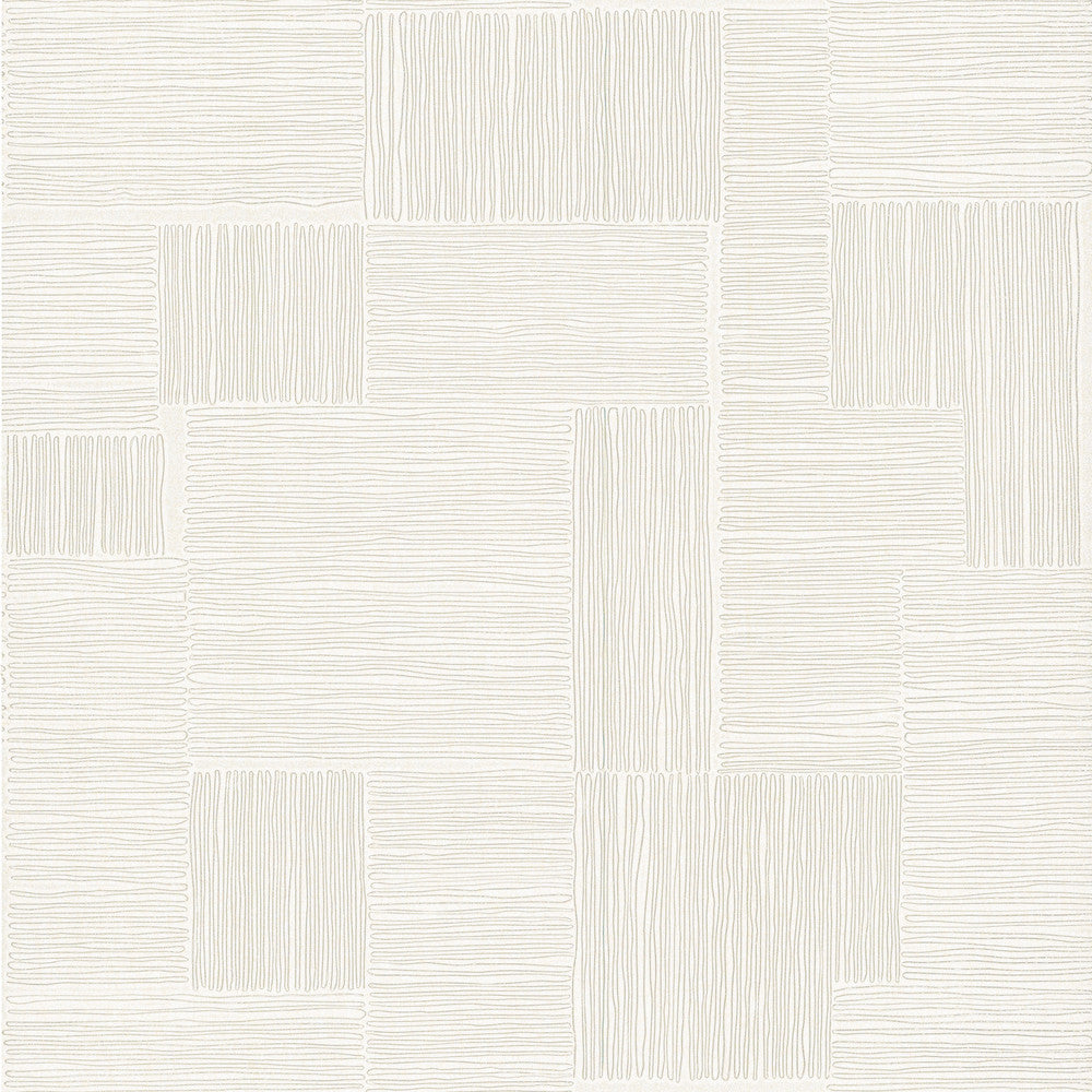 Contour Ivory Wallpaper by York Wallcoverings New Origins Covers about 57.1 square feet 20.9-in by 32.8-ft long roll Unpasted 20.8 - Fabric Carolina -