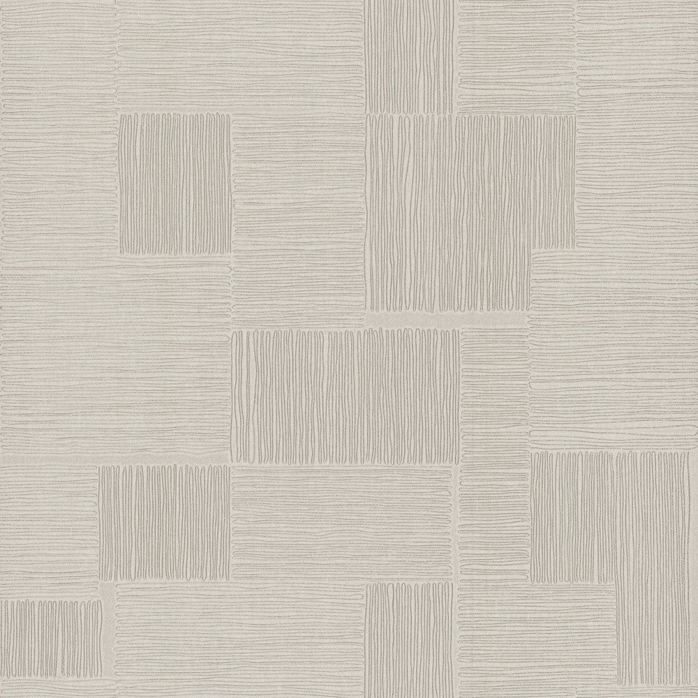 Contour Grey Wallpaper by York Wallcoverings New Origins Covers about 57.1 square feet 20.9-in by 32.8-ft long roll Unpasted 20.8 - Fabric Carolina -